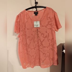 NWT-Blouse-Liz Claiborne - with attached Tank - New with Tags